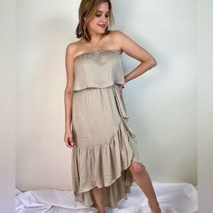 Naked Zebra Paris Strapless Maxi Dress